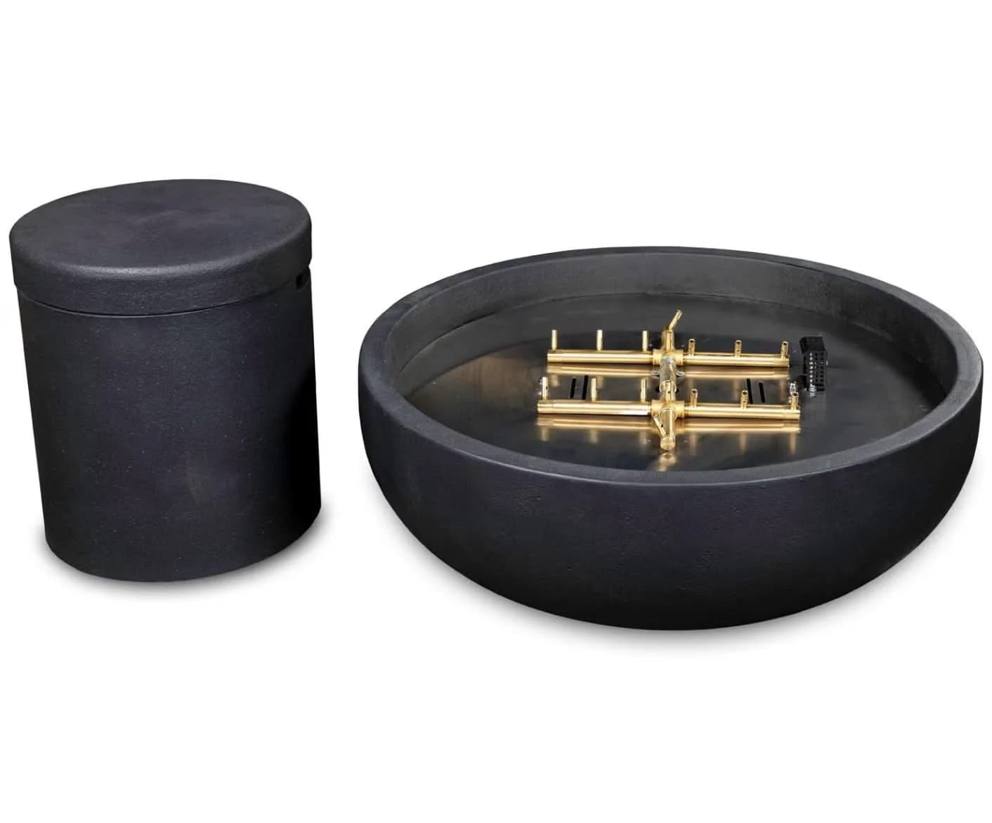 Blaze 38-Inch Round Concrete Natural Gas Fire Bowl in Phantom - BLZ-38-FBOWL-NG - image 4