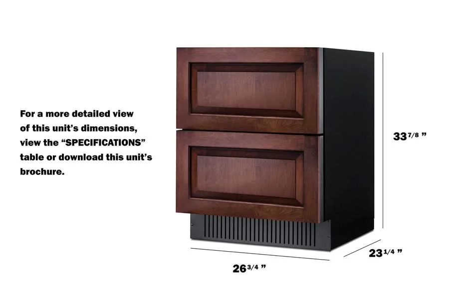 Summit 27-Inch Wide 2-Drawer All-Refrigerator, ADA Compliant - SPR275OS2DPNRADA - image 8