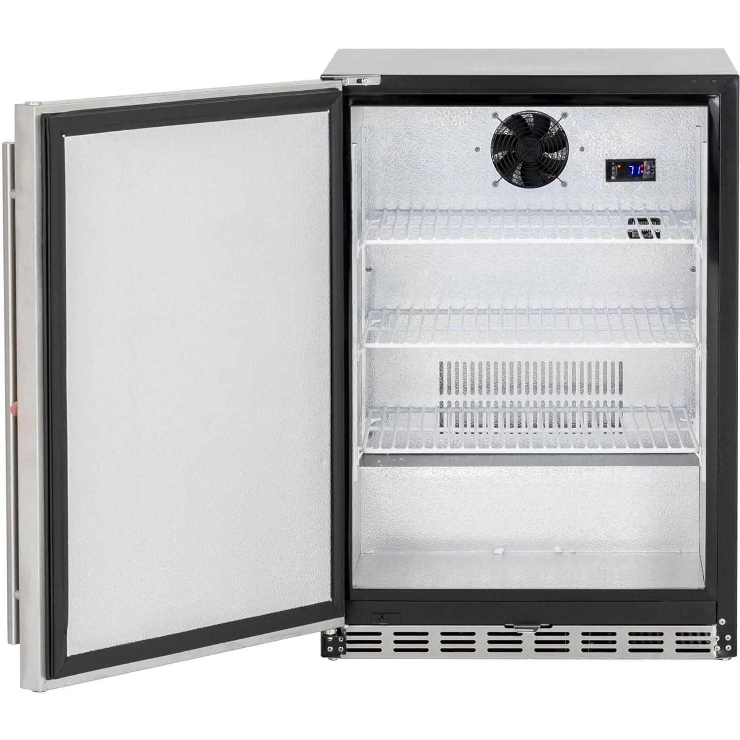 Summerset 5.3c Deluxe Outdoor Rated Fridge Right to Left Opening - SSRFR-24D-R - image 2