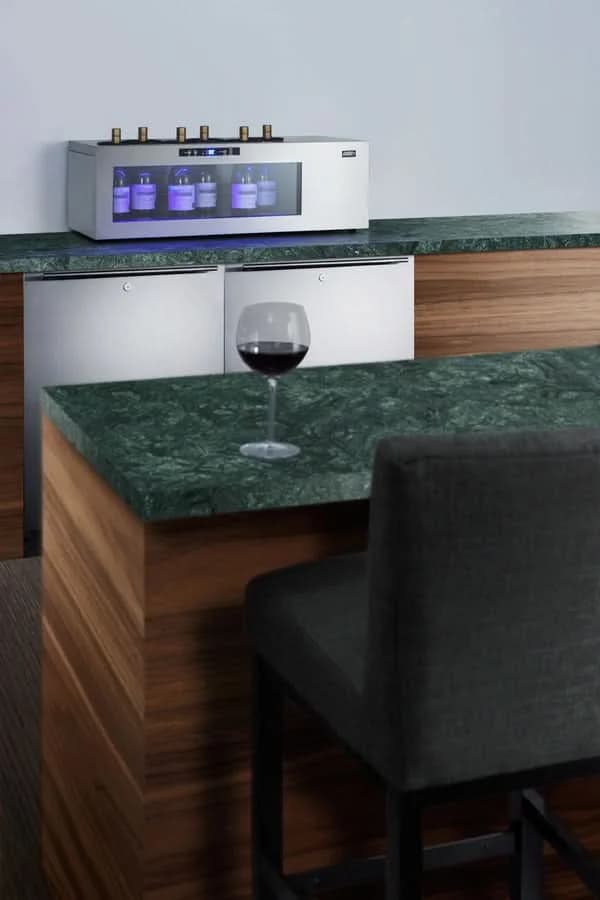 Summit 6-Bottle Built-In Wine Cooler with Stainless Steel Trim - STC6 - image 5