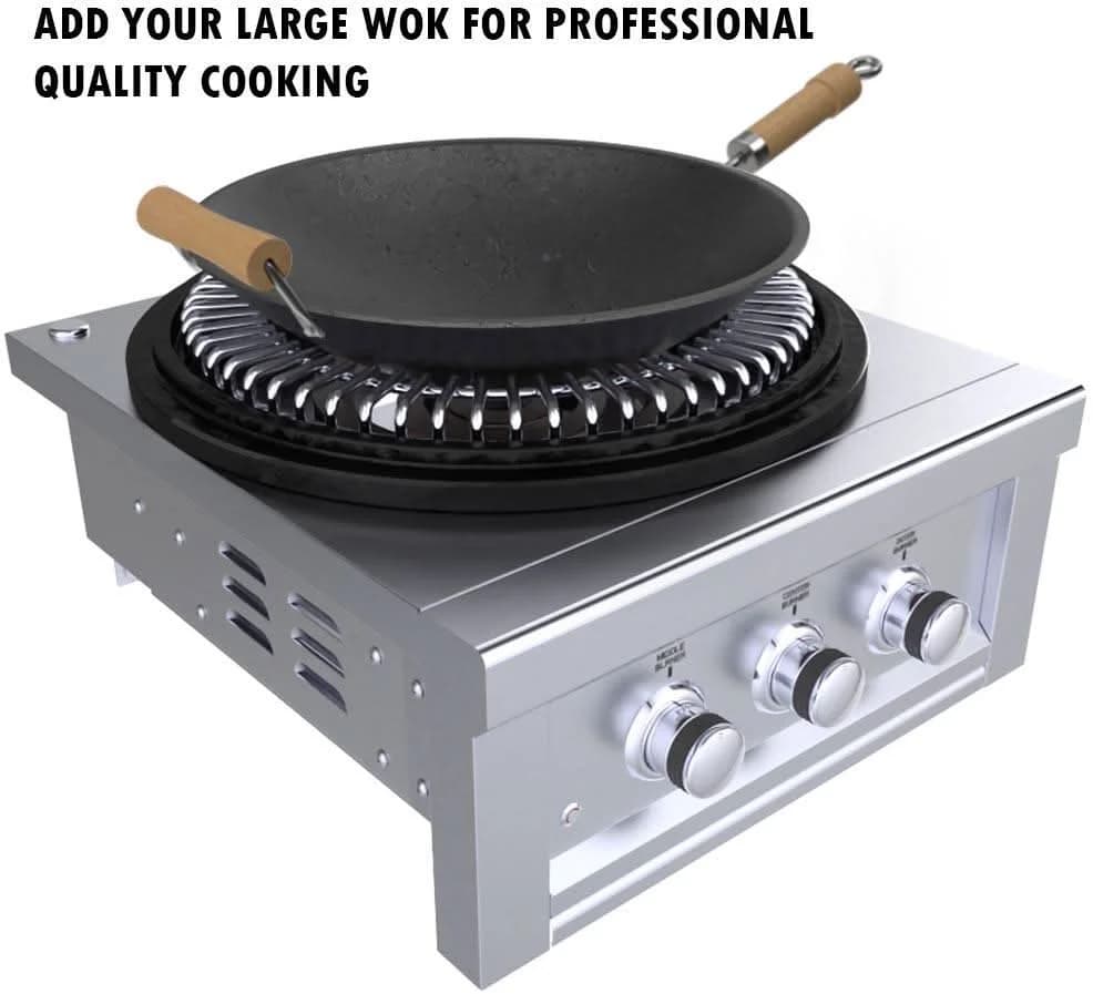 Sunstone 24 Inch Power Cirque Natural Gas Power Burner & Flat-Top Griller - SUN24PCB-PB-NG - image 2