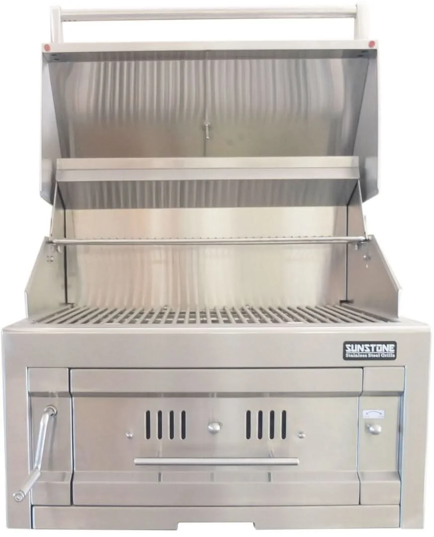 Sunstone - 28-Inch 3-Burner Single Zone Grill - Charcoal - SUNCHSZ28 - image 3