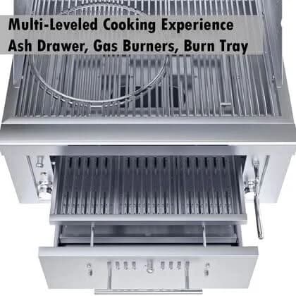 Sunstone - 30-Inch 3-Burner Built-In Grill Hybrid - Liquid Propane Gas - SUNCHSZ30IR-LP - image 4