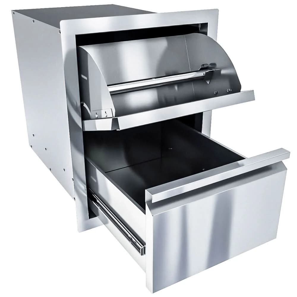 Sunstone 16 Inch Aruba Series Swivel Paper Towel Holder and Single Extra-Large Drawer - ARU-16PCD - image 2