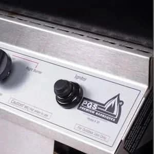PGS T-Series T30 Commercial - 26-Inch 2-Burner In-Ground Post Grill with Timer - Liquid Propane Gas - T30LP + APP - image 2