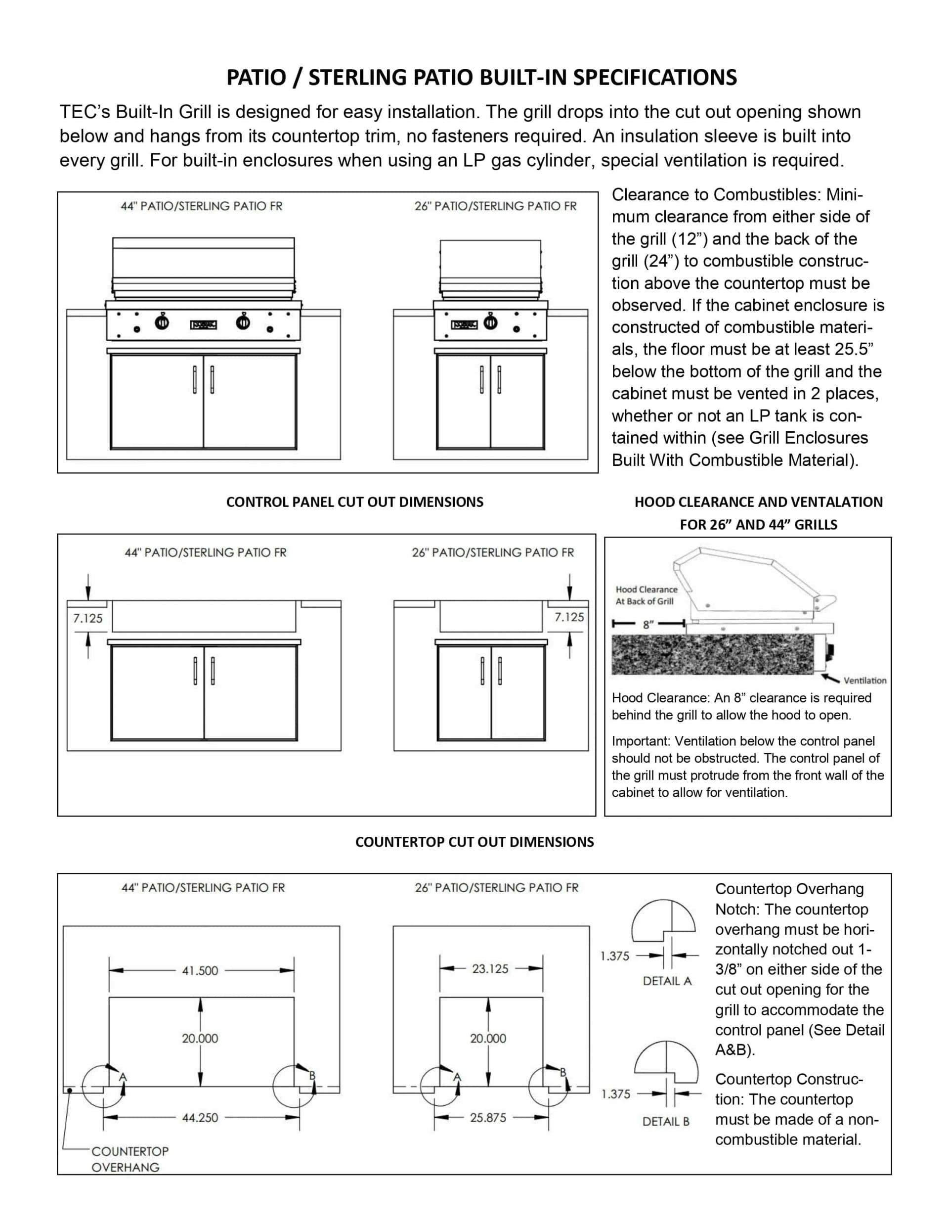 TEC Patio FR - 26-Inch 1-Burner Built-In Infrared Grill - Liquid Propane - PFR1LP - image 6