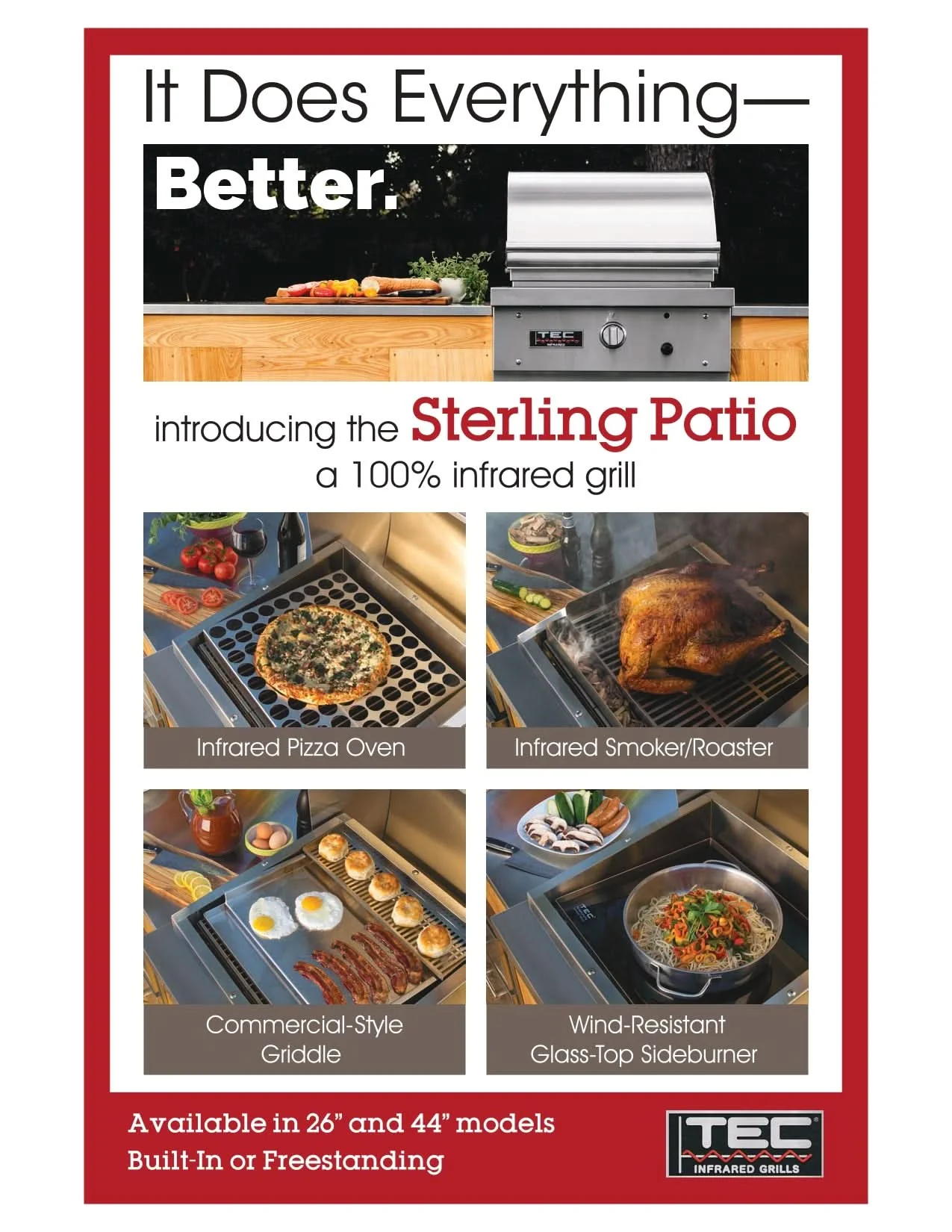 TEC Sterling Patio FR - 26-Inch 1-Burner Built-In Grill with Infrared - Liquid Propane Gas - STPFR1LP - image 6