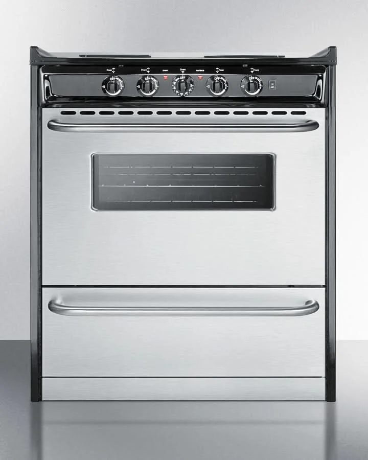 Summit 24 Electric Range with Manual Clean Oven Stainless Steel - TEM210BRWY - image 2