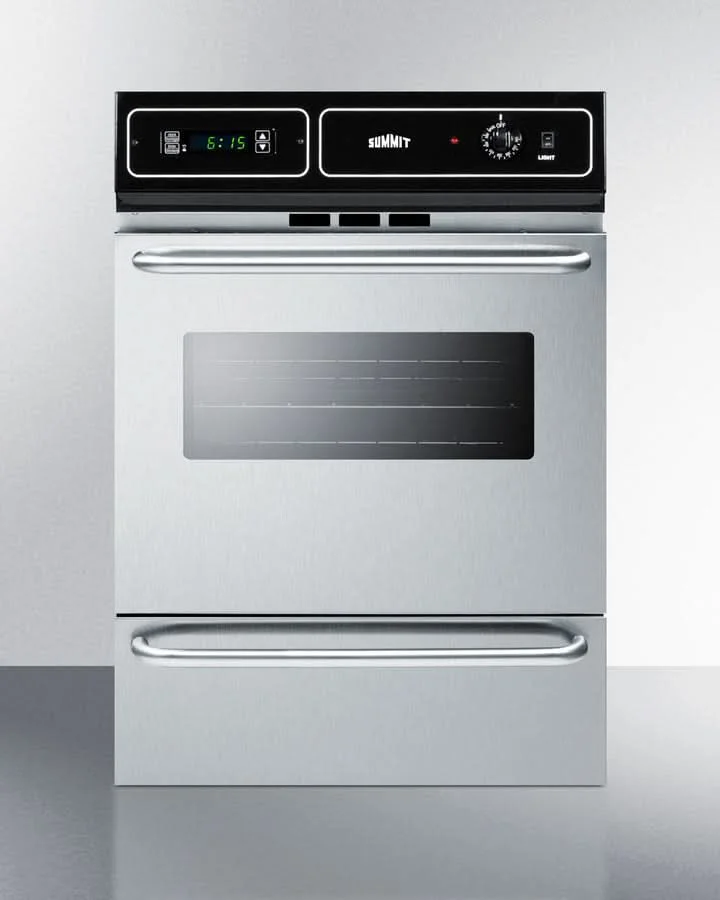 Summit 24 Wide Electric Wall Oven Steel Black - TEM721BKW - image 4