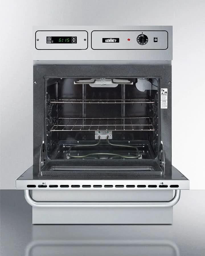 Summit 24 Wide Electric Wall Oven, 115V Stainless Steel - TEM755BKW - image 4