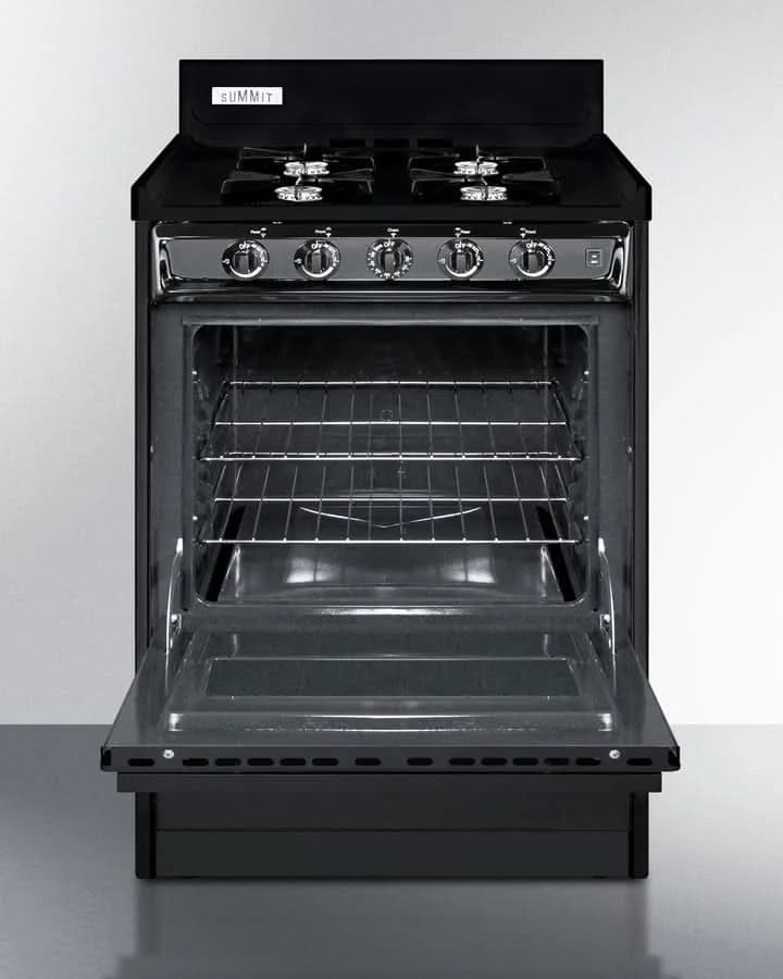 Summit 24 Wide Gas Range, Open Burners - TNM6107C - image 3