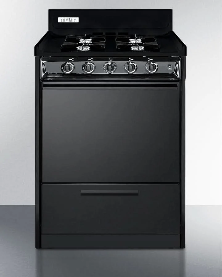Summit 24 Wide Gas Range, Open Burners - TNM6107C
