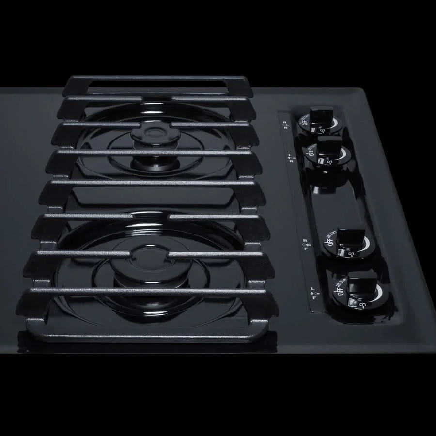 Summit 24 Wide 4 Burner Gas Cooktop Black - TTL033S - image 3
