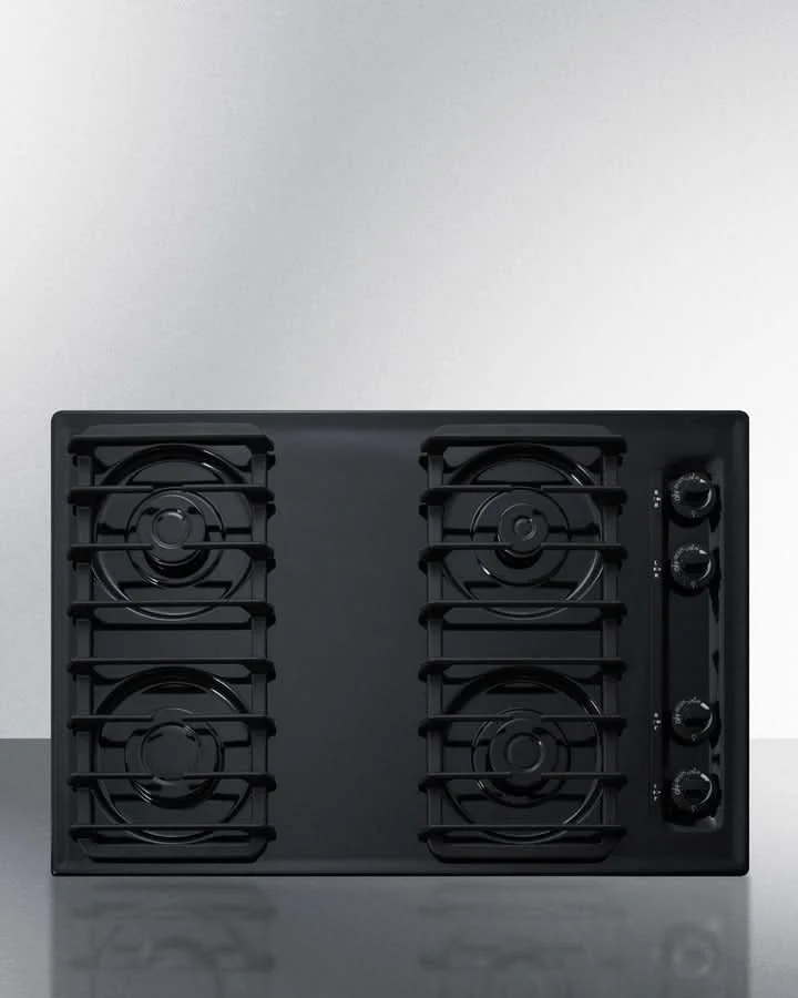 Summit 30 Wide 4 Burner Gas Cooktop Black - TTL053S - image 4