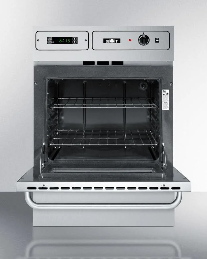 Summit 24 Wide Gas Wall Oven Stainless Steel - TTM7882BKW - image 6