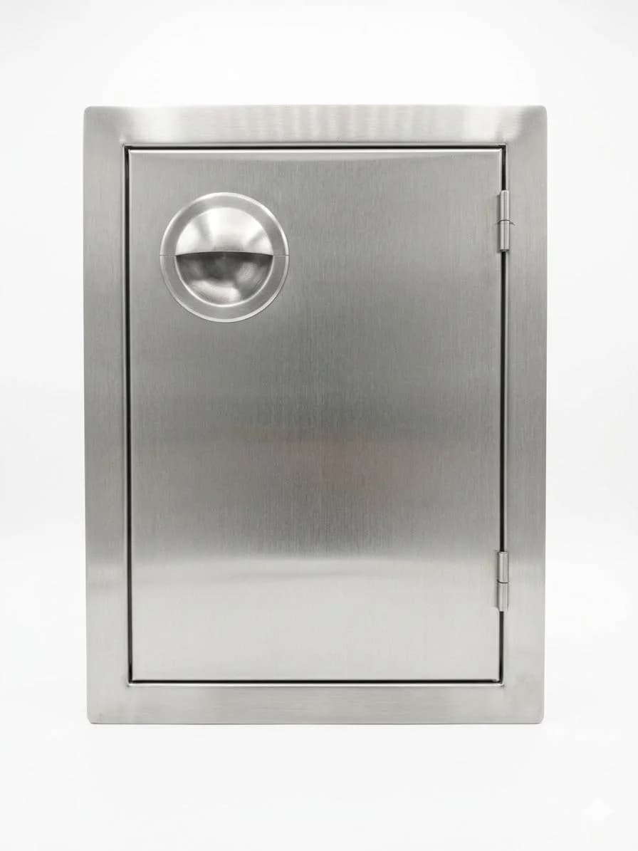 PCM 14" x 20" Stainless Steel Vertical Single Access Door - Open Box - PCM-200-14X20V