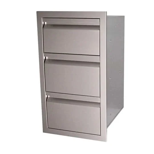 RCS Valiant Stainless Triple Drawer Fully Enclosed - VTD3 - image 4