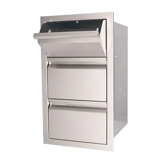 RCS Valiant Stainless Paper Towel Holder/2 Drawer Combo - VTHC1 - image 3