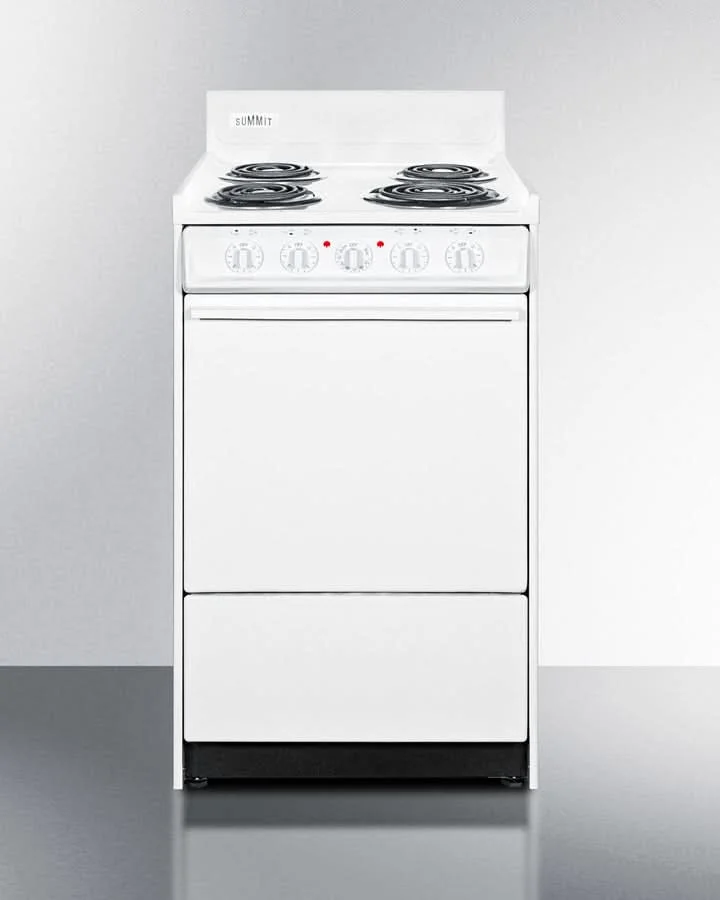 Summit 24 Electric Range with Manual Clean Oven White - WEM110 - image 4