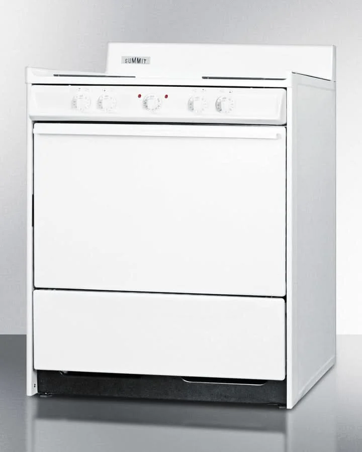 Summit 24 Apartment-Sized Electric Range with Coil Elements White - WEM210