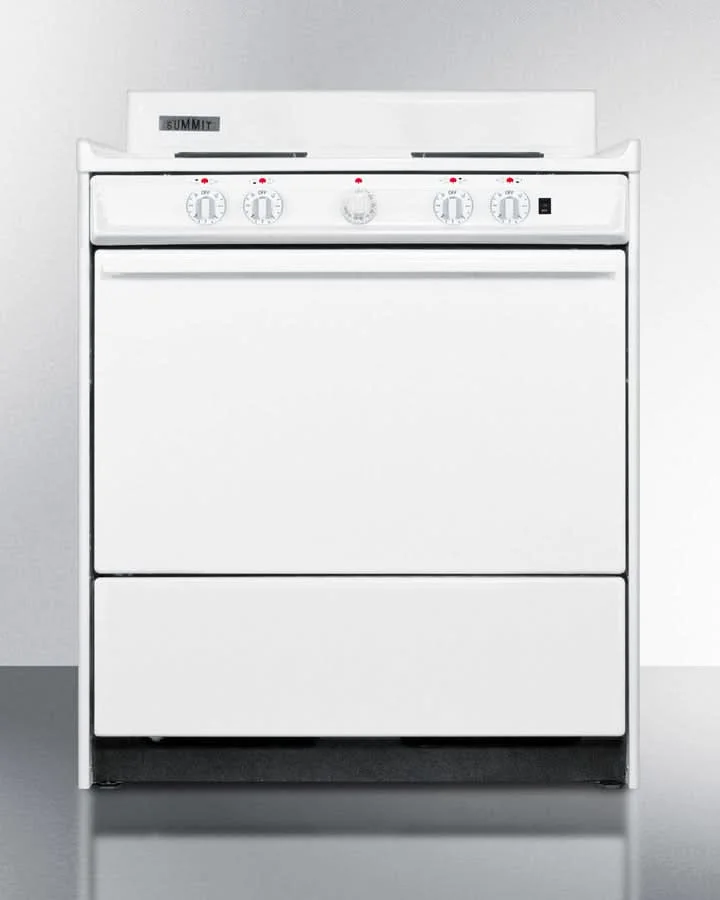 Summit 24 Electric Range with 4 Coil Elements and Oven Storage White - WEM2171Q - image 3