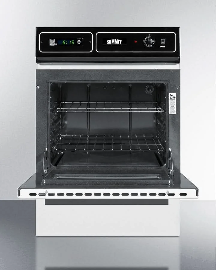 Summit 24 Wide Electric Wall Oven, 115V White - WEM715KW - image 3
