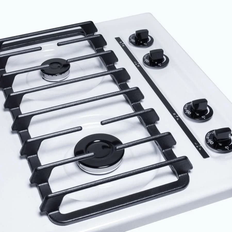 Summit 24 Wide 4 Burner Gas Cooktop White - WTL033S - image 3