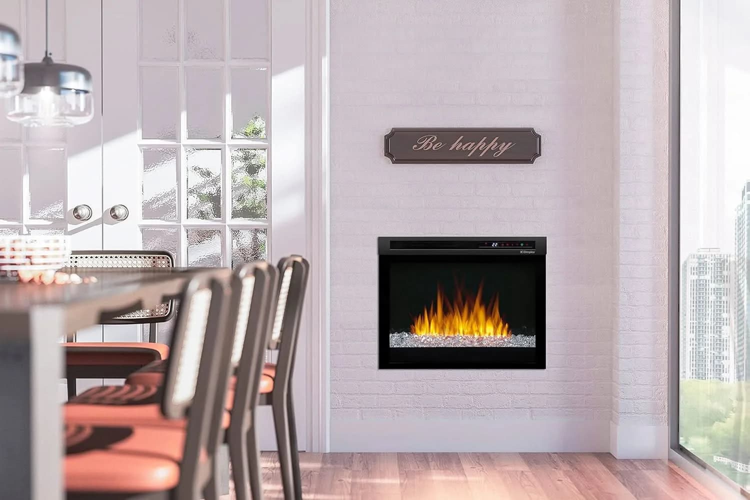 Dimplex Multi-Fire XHD 23-inch Plug-in Electric Firebox with Acrylic Ember Media Bed- XHD23G - image 4
