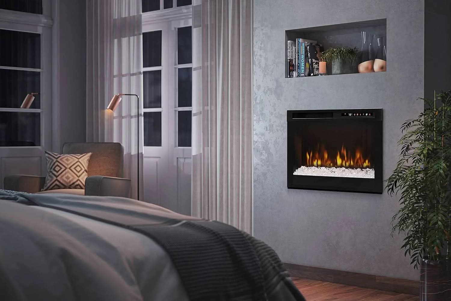 Dimplex Multi-Fire XHD 26-inch Plug-in Electric Firebox with Acrylic Ember Media Bed- XHD26G - image 3