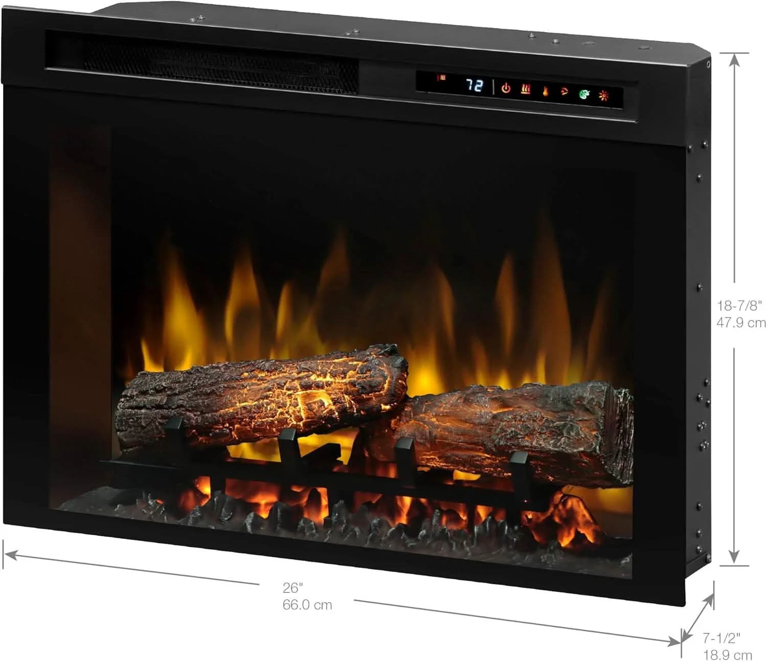 Dimplex Multi-Fire XHD 26-inch Plug-in Electric Firebox with Realogs- XHD26L - image 3