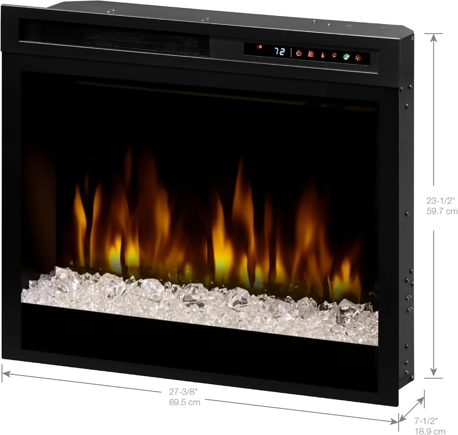 Dimplex Multi-Fire XHD 28-inch Plug-in Electric Firebox with Acrylic Ember Media Bed- XHD28G - image 2