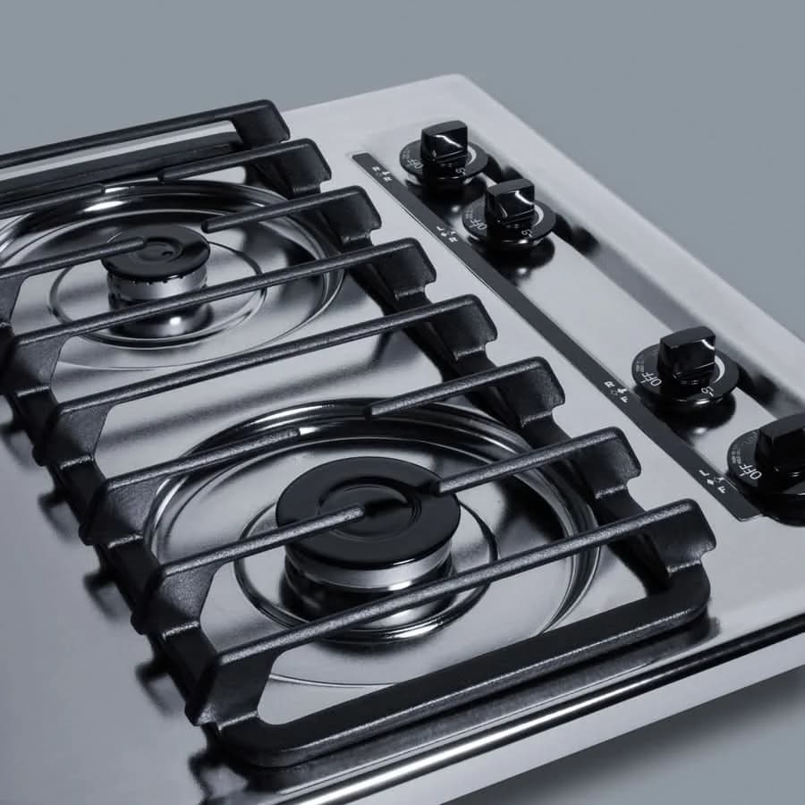 Summit 24 Wide 4 Burner Gas Cooktop Stainless Steel - ZTL033S - image 6
