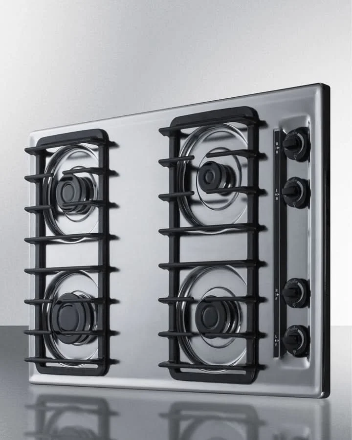 Summit 30 Wide 4 Burner Gas Cooktop Stainless Steel - ZTL053S - image 3