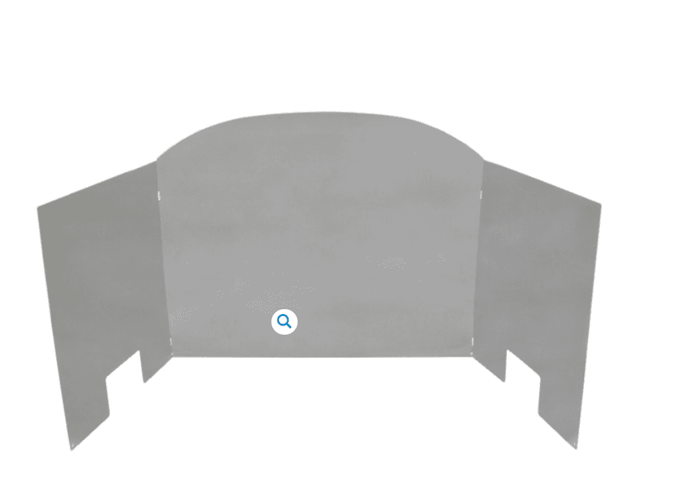 Peterson Gas Logs - 30" POLISHED FIREBACK-TRADITIONAL PETERSON -  FBSP30