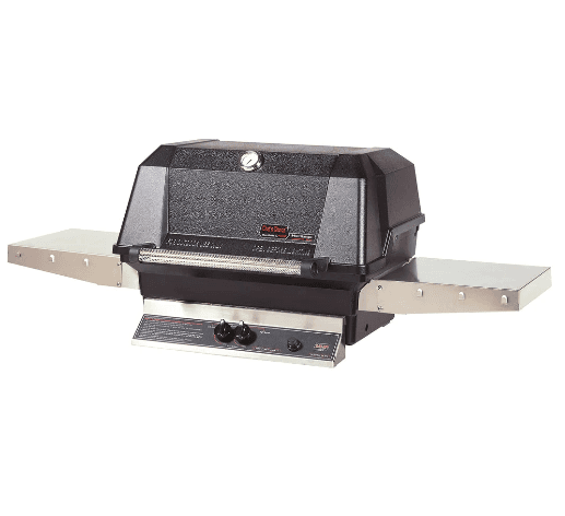 MHP Grill 27" Built-In W/ SearMagic Grid Liquid Propane (574 sq. In)- WNK4s, Standard Burners, Cast Aluminum in DD-PS + MHP Bolt-Down Patio Base for MHP BBQ Grills - WNK4DD-PS + MPB