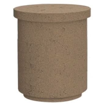American Fyre Designs 17 Inch Contempo Tank and End Table, Black Lava- 8510-BA