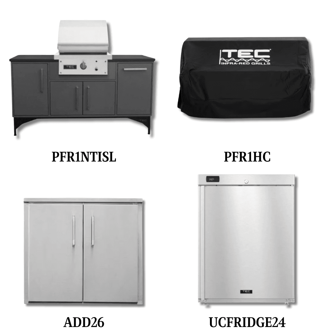 TEC PFR1NTISL Natural Gas with Cover, and Double Access Door and Refrigeration - PCKG2-PFR1NTISL