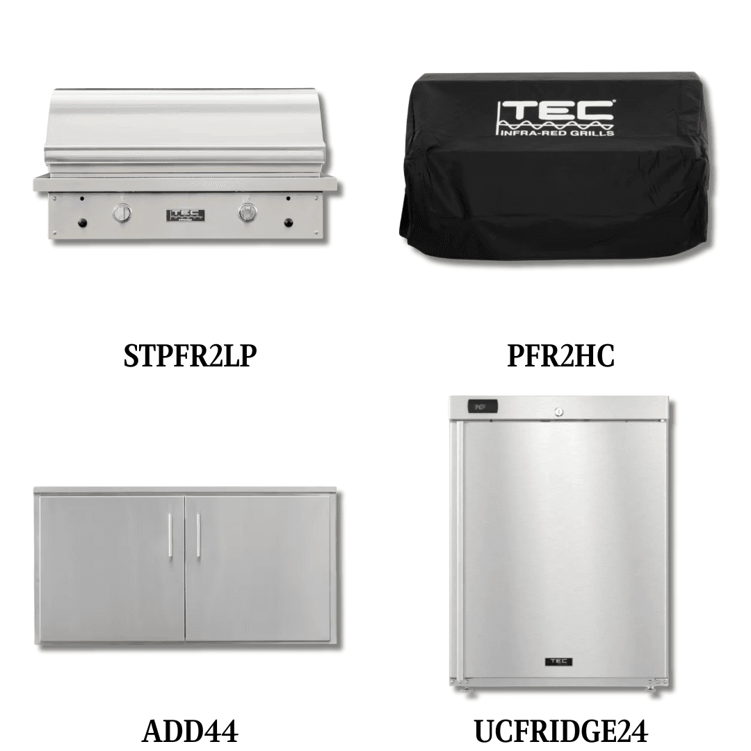 TEC STPFR2LP Liquid Propane Gas with Cover, and Double Access Door and Refrigeration - PCKG2-STPFR2LP
