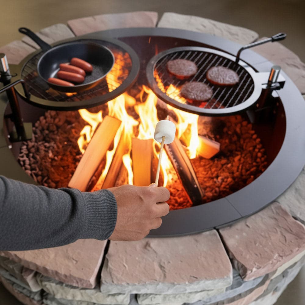 StarBBQ 48″ Smokeless Fire Pit Insert Dual Grill Package | STARBBQ-48SFPR-PKG - image 5