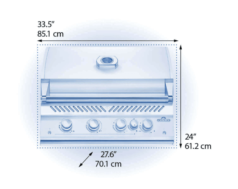 Napoleon Built-In 700 Series 32 w/ Infrared Rear Burner 4 Burners- BIG32RBPMK-1 - image 3