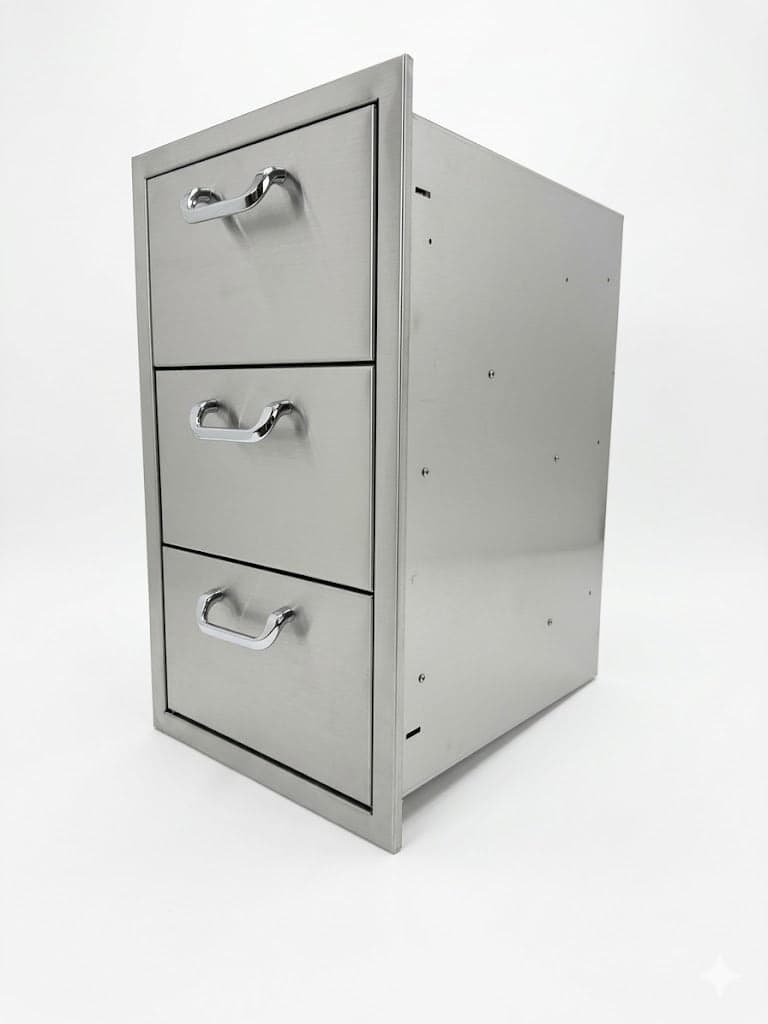 PCM 260 Series Triple Access Drawer with Paper Towel Holder - BBQ-260-DRW3-PTH - image 2
