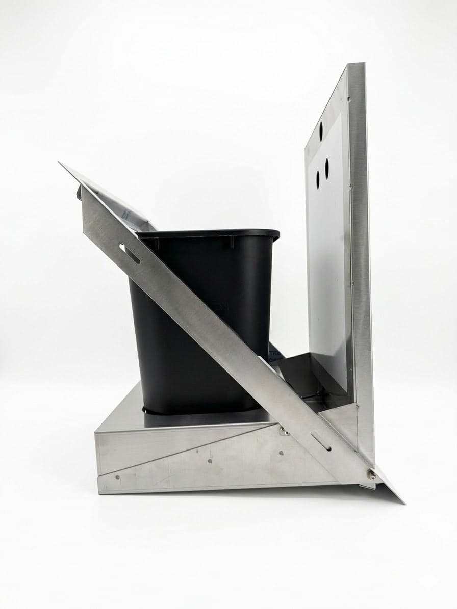 Pacific Coast Manufacturing Stainless Steel Tilt-Out Trash Drawer - PCM-200-TRTO - image 3