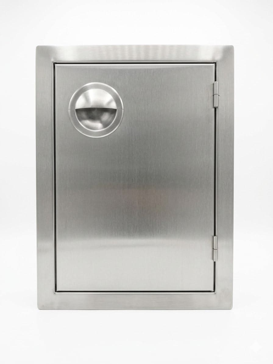 PCM 14" x 20" Stainless Steel Vertical Single Access Door - Open Box - PCM-200-14X20V
