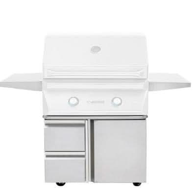 Twin Eagles 30" Grill Base, w/ Storage Drawers, Single Door - TEGB30SD-B