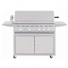 Summerset TRL - 38-Inch 4-Burner Freestanding Grill with Rotisserie - Natural Gas - TRL38-NG + CART-TRL38