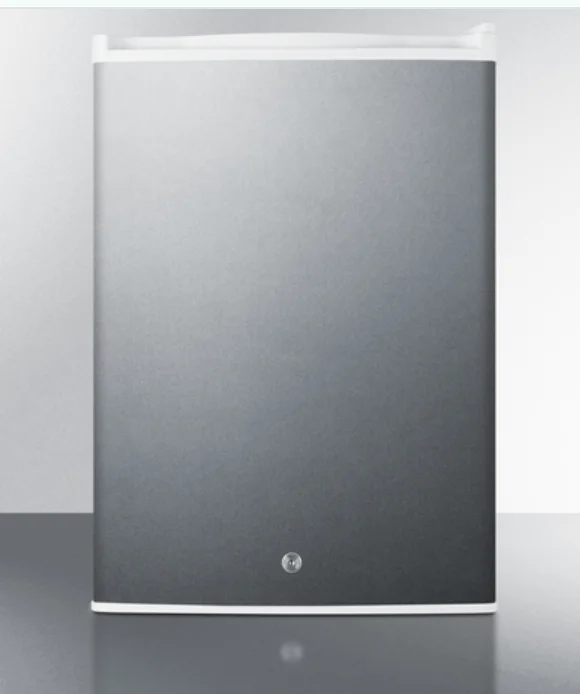 Summit Commercial - Freestanding 17 Compact All-Refrigerator in stainless steel with digital thermostat - FF31L7SS