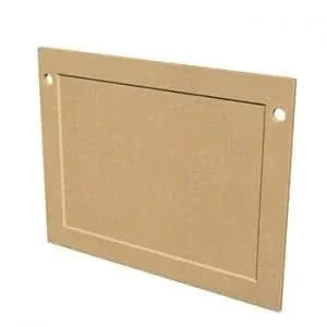 American Fyre Designs GFRC Square Protector Plate for Cordova, Cafe Blanco- 8210-CB