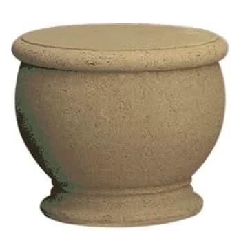 American Fyre Designs 24 Inch Amphora Tank and End Table, Smoke- 8500-SM