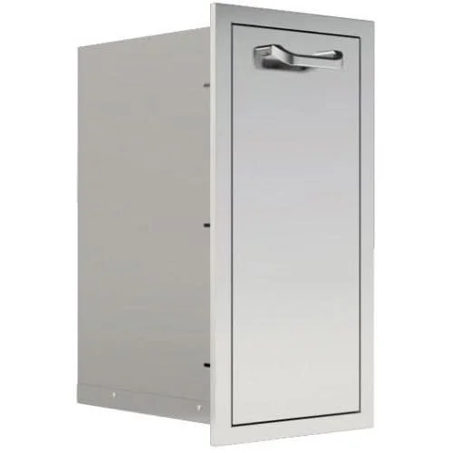 PCM 260 Series 13 Inch narrow Roll Out Trash Bin - BBQ-260-TRNW-DRW