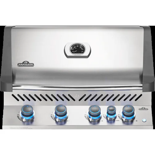 Napoleon Prestige 500 RB - 32-Inch 4-Burner Built-In Grill with Infrared Rear Burner - Natural Gas - BIP500RBNSS-3